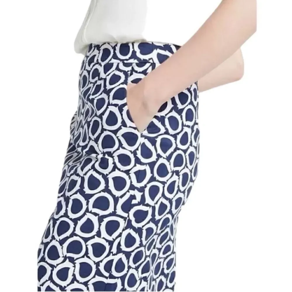 Boden Pencil Skirt Geometric Print